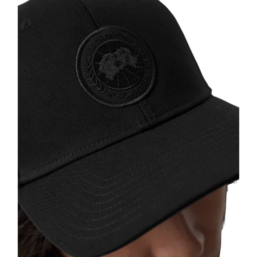 Casquette CANADA GOOSE polyester noir logo noir