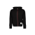 Sweat-shirt à capuche zippée coton noir