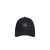 Casquette gabardine coton noir logo black mat