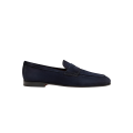 Mocassin Carlo cuir daim bleu marine