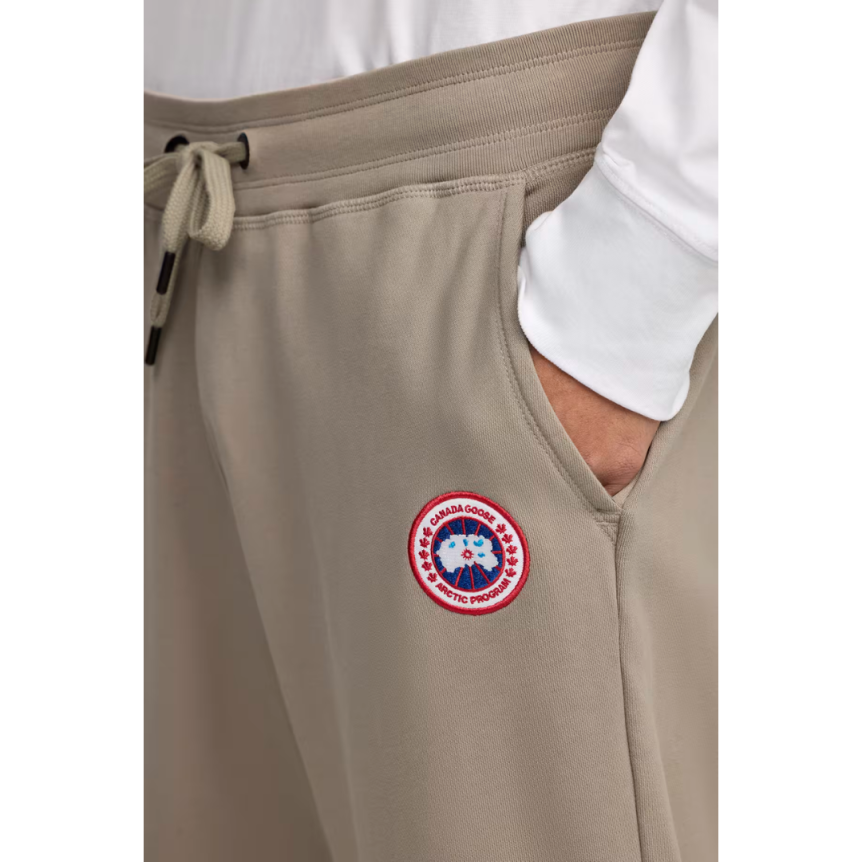 Pantalon de survêtement CANADA GOOSE Huron coton beige jogging