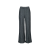 Pantalon à revers lin gris rayure tennis blanc
