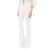 Jean taille haute évasé denim coton bio blanc