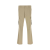 Pantalon cargo gabardine coton beige logo gomme