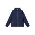 Blouson zippé à capuche nylon métal Econyl ® bleu marine