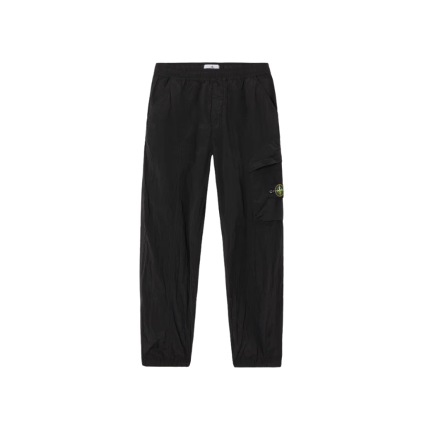 Pantalon STONE ISLAND nylon métal Chrome ECONYL® noir