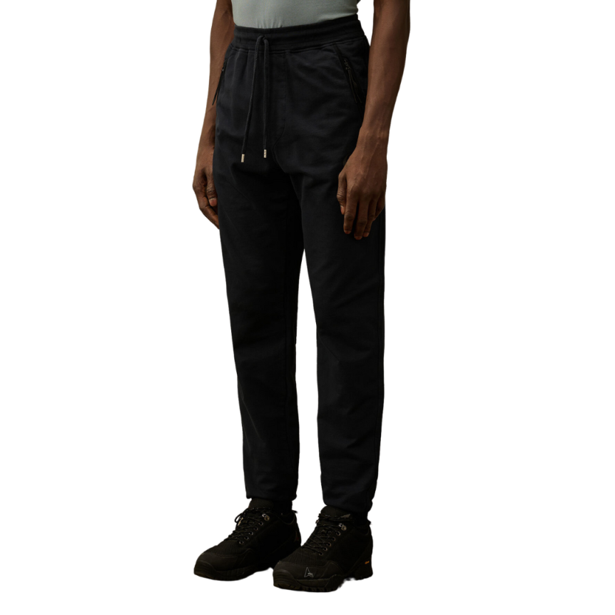 Pantalon survêtement léger CP COMPANY jogging coton bleu marine poche zippée