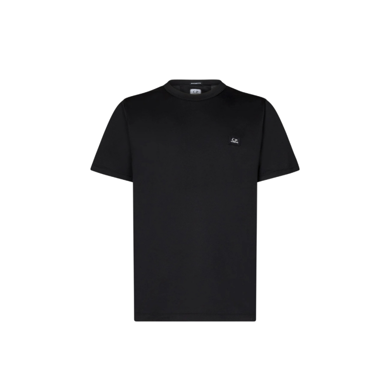 T-shirt col rond coton noir...