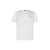 T-shirt col rond coton blanc petit logo poitrine
