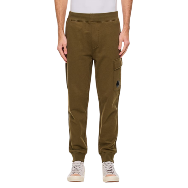 Pantalon de survêtement jogging CP COMPANY cargo coton kaki foncé
