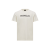 T-shirt col rond coton blanc logo flouté