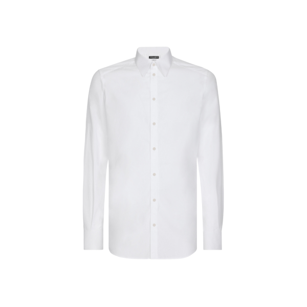 Chemise DOLCE & GABBANA Gold Fit coton blanc écusson DG