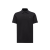 Polo pique coton noir broderie logo noir