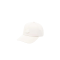 Casquette gabardine coton blanc logo mat