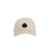Casquette gabardine coton beige logo noir mat