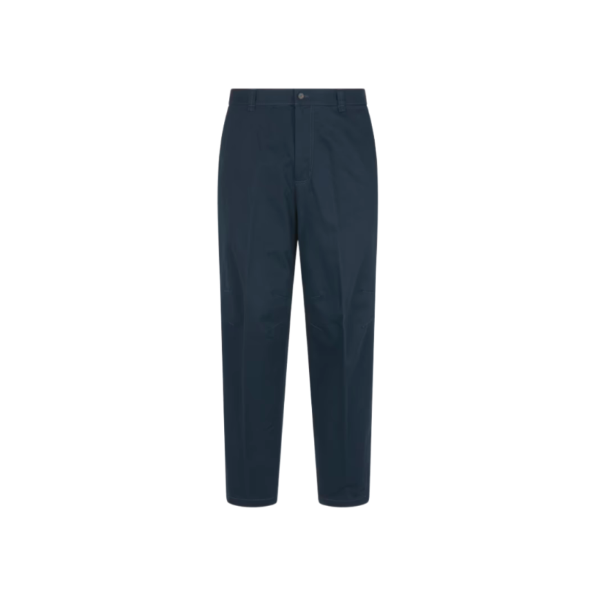 Pantalon LANVIN Biker twill coton bleu encre