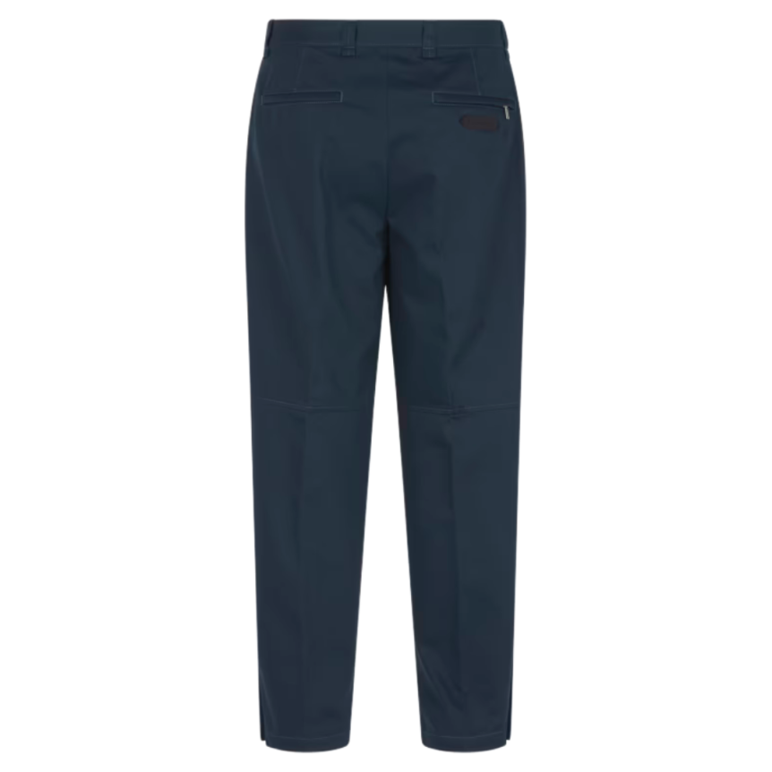 Pantalon LANVIN Biker twill coton bleu encre