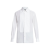 Chemise manche longue coton blanc plastron plissé