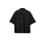 Chemise nylon noir zip argent poche poitrine logo triangle métal