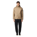 Blouson zippé à capuche nylon beige Membrana 3L TC