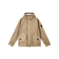 Blouson zippé à capuche nylon beige Membrana 3L TC