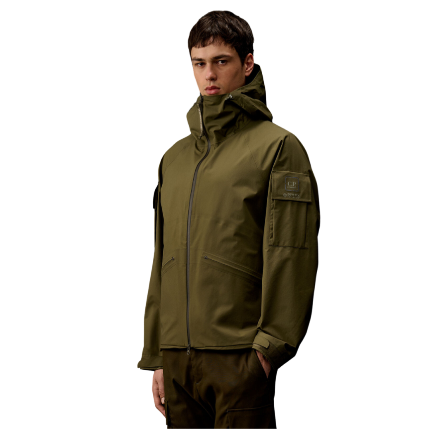 Veste à capuche CP COMPANY GORE-TEX INFINIUM™ kaki Metropolis Serie