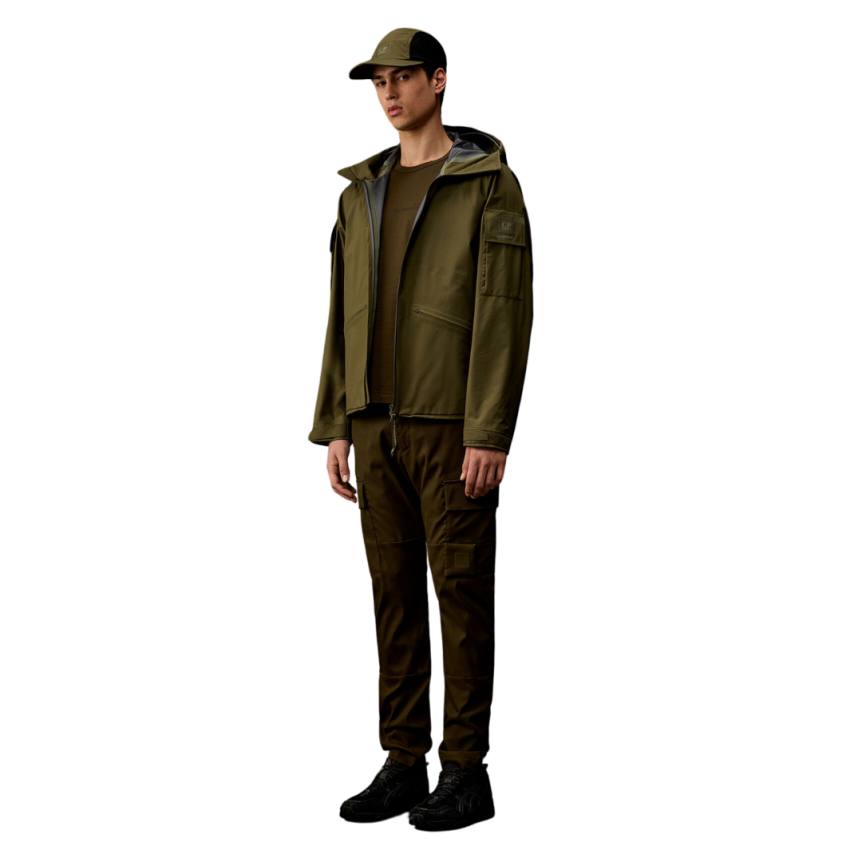 Veste à capuche CP COMPANY GORE-TEX INFINIUM™ kaki Metropolis Serie