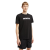 T-shirt col rond coton noir logo flouté blanc