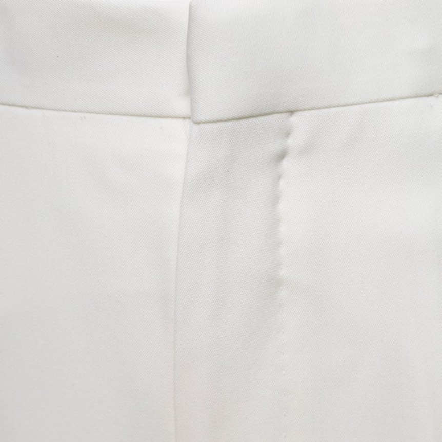 Pantalon ALEXANDER MCQUEEN droit laine écru