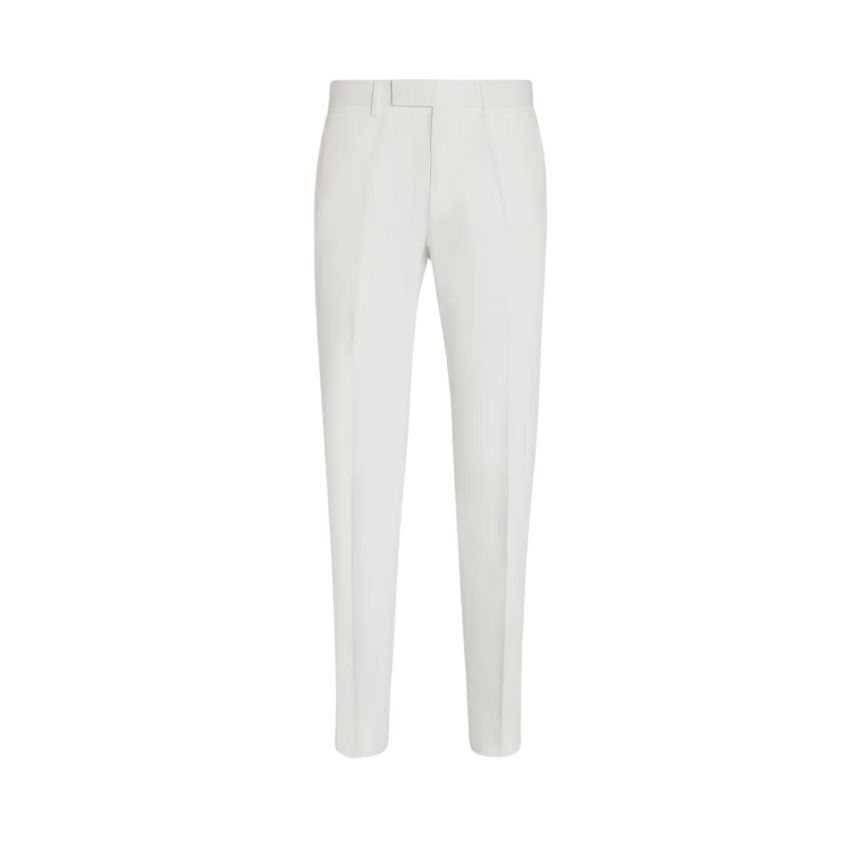 Pantalon ZEGNA Summer chino coton lin blanc