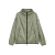 Coupe vent zippé à capuche Granier nylon kaki logo Grenoble réfléchissant dos
