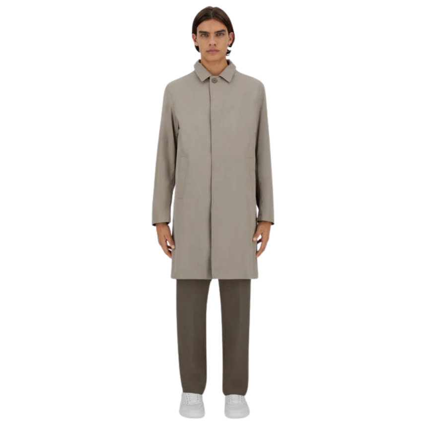 Imperméable HERNO gabardine coton déperlant beige
