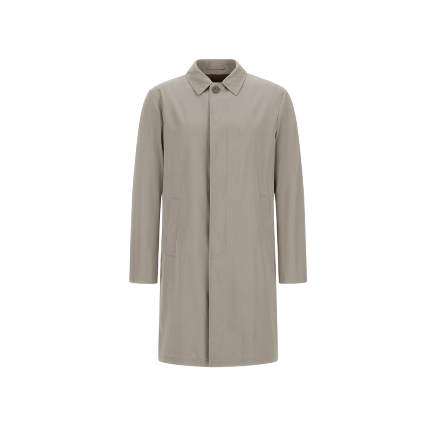 Imperméable HERNO gabardine coton déperlant beige