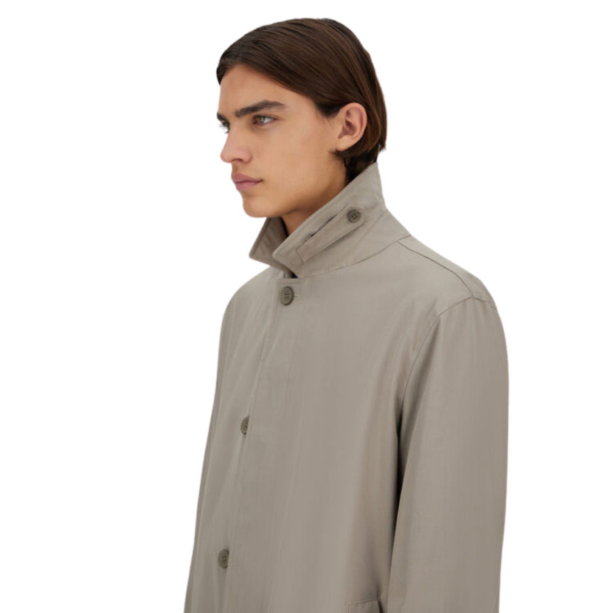 Imperméable HERNO gabardine coton déperlant beige