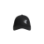 Casquette gabardine coton noir logo filant noir mat