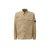 Chemise gabardine coton bio beige poche plaquée