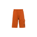 Short molleton coton orange logo diagonal