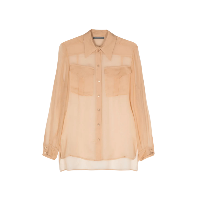 Chemise manche longue cape...