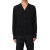 Cardigan col v bouton laine vierge noire poche logo