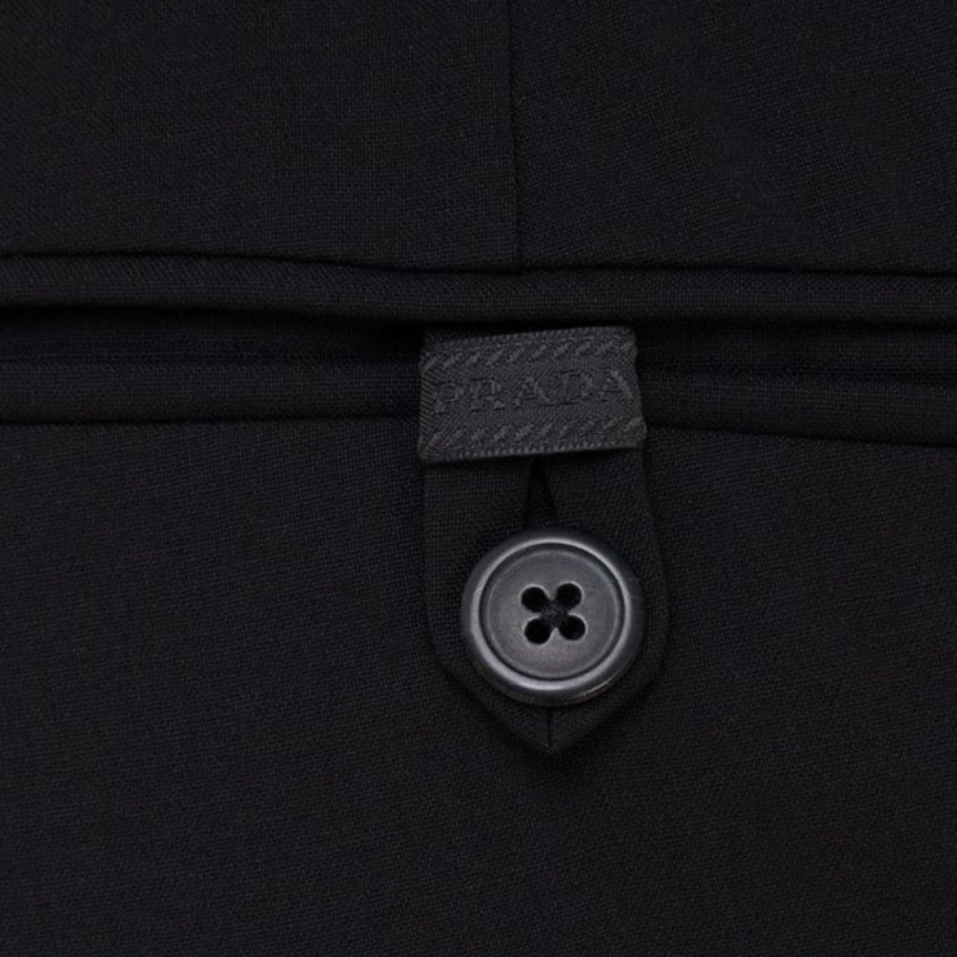 Pantalon PRADA laine vierge elasthane noir