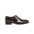 Mocassin lacets Richelieu cuir marron brillant