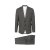 Costume London laine vierge pied de poule noir gris