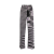 Pantalon coton laine velours rayure noir violet