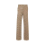 Pantalon taille haute coton laine velours rayure beige camel