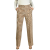 Pantalon taille haute coton laine velours rayure beige camel