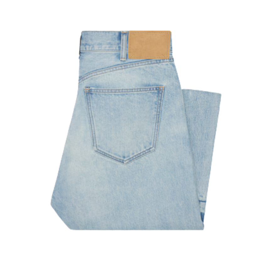 jean loose CELINE Wesley denim rider wash bleu clair