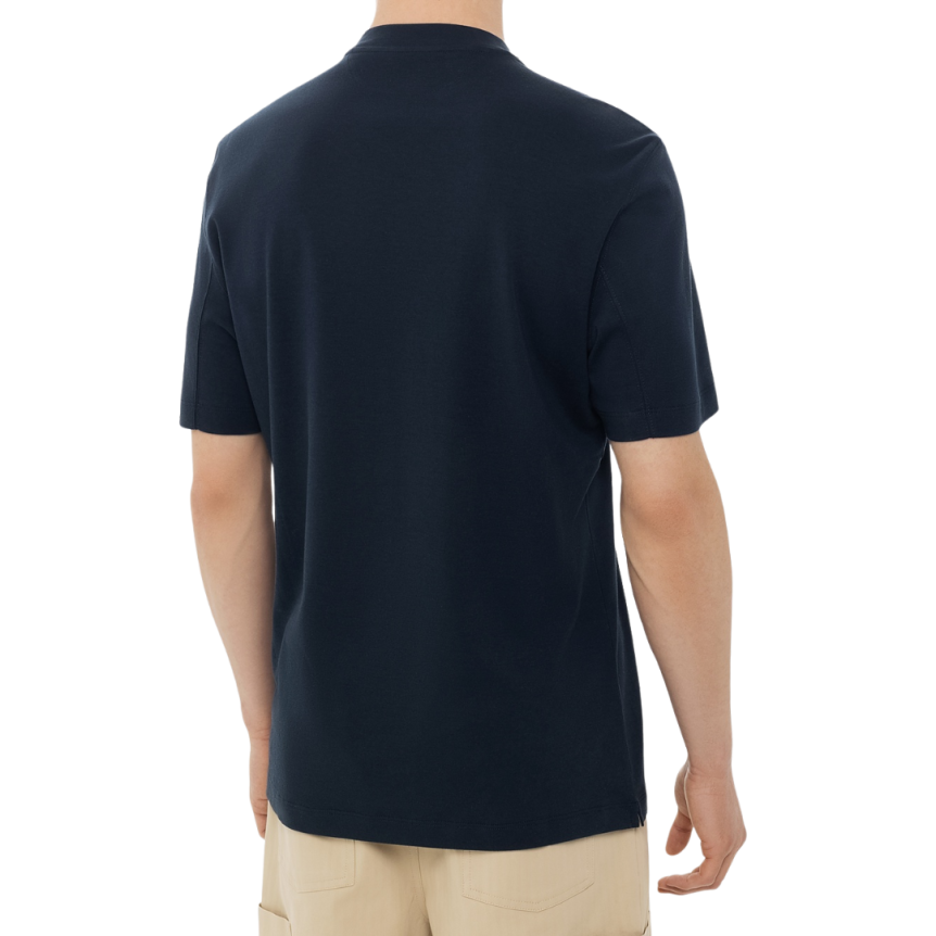 T-shirt BRUNELLO CUCINELLI col rond coton bleu marine