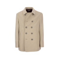 Parka Caban croisé coton beige