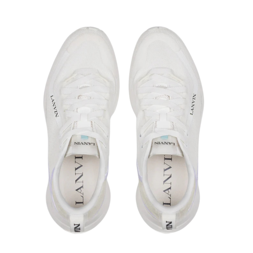 Sneakers baskets LANVIN Runner mesh blanc
