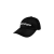 Casquette coton noir broderie logo blanc